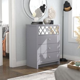 Shumake 2 drawer combo deals dresser with mirror